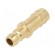 Connector | connector pipe | max.10bar | Enclos.mat: brass | Seal: FPM image 1