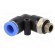 Push-in fitting | angled | G 1/8" | -0.95÷15bar | Mat: PBT | 8mm image 2