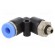 Push-in fitting | angled | M5 | -0.95÷15bar | Mat: PBT | 4mm image 1