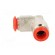 Push-in fitting | angled | -0.99÷20bar | nickel plated brass фото 3