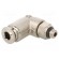 Push-in fitting | angled | -0.99÷20bar | nickel plated brass image 1