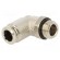 Push-in fitting | angled | -0.99÷20bar | nickel plated brass image 1