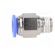 Push-in fitting | straight | -0.95÷15bar | nickel plated brass image 3