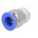 Push-in fitting | straight | -0.95÷15bar | nickel plated brass image 2