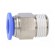 Push-in fitting | straight | -0.95÷15bar | nickel plated brass image 3