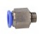 Push-in fitting | straight | -0.95÷15bar | nickel plated brass фото 3