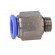 Push-in fitting | straight | -0.95÷15bar | nickel plated brass image 3