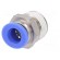 Push-in fitting | straight | -0.95÷15bar | nickel plated brass image 2