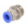 Push-in fitting | straight | -0.95÷15bar | nickel plated brass фото 2