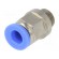Push-in fitting | straight | G 1/8" | -0.95÷15bar | 6mm image 1