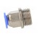 Push-in fitting | straight | -0.95÷15bar | nickel plated brass image 3