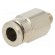 Push-in fitting | straight | 0÷30bar | nickel plated brass image 1