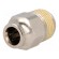 Push-in fitting | straight | nickel plated brass | Thread: BSP 3/8" image 1