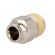 Push-in fitting | straight | nickel plated brass | Thread: BSP 3/8" image 2