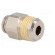 Push-in fitting | straight | nickel plated brass | Thread: BSP 3/8" image 4