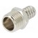 Push-in fitting | connector pipe | nickel plated brass | 14mm image 1