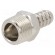 Metal connector | threaded | G 3/8" | Mat: nickel plated brass image 1