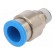 Push-in fitting | threaded,straight | -0.95÷6bar | Thread: R 1/8" image 1