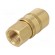 Quick connection coupling | straight | max.15bar | brass | Seal: FPM image 2