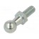 Mounting element for gas spring | Mat: zinc plated steel | 10mm paveikslėlis 1