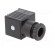 Plug for coil | PIN: 3 | black | 0÷230V | IP65 | A: 27mm | B: 28mm | C: 27mm image 8