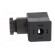 Plug for coil | PIN: 3 | black | 0÷230V | IP65 | A: 27mm | B: 28mm | C: 27mm paveikslėlis 3