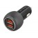Tellur Dual USB Car Charger With QC 3.0, 6A black image 2