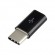 Sbox Micro USB 2.0 F. -> TYPE C M. black AD.USB-C B paveikslėlis 3