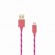 Sbox USB->Micro USB 1M USB-1031P pink paveikslėlis 3