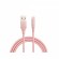 Tellur Data cable, Apple MFI Certified, USB to Lightning, made with Kevlar, 2.4A, 1m rose gold image 2
