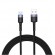 Tellur Data Cable USB to Micro USB LED Nylon Braided 1.2m Black image 1