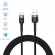 Tellur Data Cable USB to Type-C LED Light Nylon 2m Black фото 4