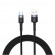 Tellur Data Cable USB to Type-C LED Nylon Braided 1.2m Black фото 1