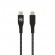 Tellur Green Data cable Type-C to Type-C 3A PD60W 1m nylon black image 1