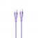 Tellur Silicone Type-C to Type-C cable PD60W 1m purple image 1