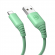 Tellur Silicone USB to Lightning Cable 3A 1m Green image 2
