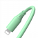 Tellur Silicone USB to Lightning Cable 3A 1m Green paveikslėlis 3