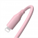 Tellur Silicone USB to Lightning Cable 3A 1m Pink image 3