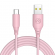 Tellur Silicone USB to Type-C cable 3A 1m pink paveikslėlis 1