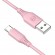 Tellur Silicone USB to Type-C cable 3A 1m pink image 3