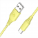 Tellur Silicone USB to Type-C Cable 3A 1m Yellow image 2