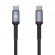 Tellur Type-C to Type-C cable 3A PD60W 2m nylon black фото 1
