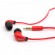 Sbox Stereo Earphones with Microphone EP-038 red image 1