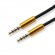 Sbox AUX Cable 3.5mm to 3.5mm golden kiwi gold 3535-1.5G paveikslėlis 1
