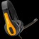 CANYON entry price PC headset, combined 3,5 plug, leather pads, Black-yellow image 1