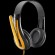 CANYON entry price PC headset, combined 3,5 plug, leather pads, Black-yellow paveikslėlis 3