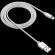 CANYON MFI-3, Charge & Sync MFI braided cable with metalic shell, USB to lightning, certified by Apple, cable length 1m, OD2.8mm, Pearl White image 3