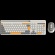 CANYON HSET-W5 EN Keyboard+Mouse AAA+AA Wireless Beige image 1