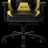 LORGAR Base 311, Gaming chair, PU eco-leather, 1.8 mm metal frame, multiblock mechanism, 4D armrests, 5 Star aluminium base, Class-4 gas lift, 75mm PU casters, Black + yellow paveikslėlis 6