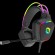 CANYON Darkless GH-9A, RGB gaming headset with Microphone, Microphone frequency response: 20HZ~20KHZ, ABS+ PU leather, USB*1*3.5MM jack plug, 2.0M PVC cable, weight:280g, black image 1